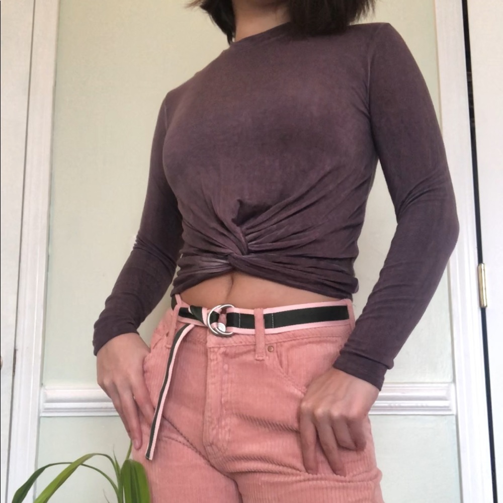 plum colored long sleeve shirt!! 🔮💜